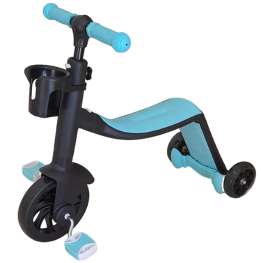 2in1 Kids Scooter & Convertible Tricycle - Blue